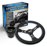 Deep Dish Leather Steering Wheel Kit PRP