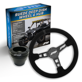 Deep Dish Suede Steering Wheel Kit with Hub PRP