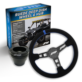 Deep Dish Suede Steering Wheel Kit with Hub PRP