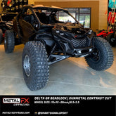 Delta 6R UTV Beadlock Wheel (Gunmetal Contrast Cut) Metal FX Offroad