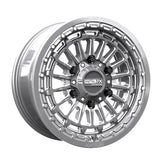 Delta 6R UTV Beadlock Wheel (Gunmetal Contrast Cut) Metal FX Offroad