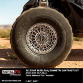 Delta 6R UTV Beadlock Wheel (Gunmetal Contrast Cut) Metal FX Offroad