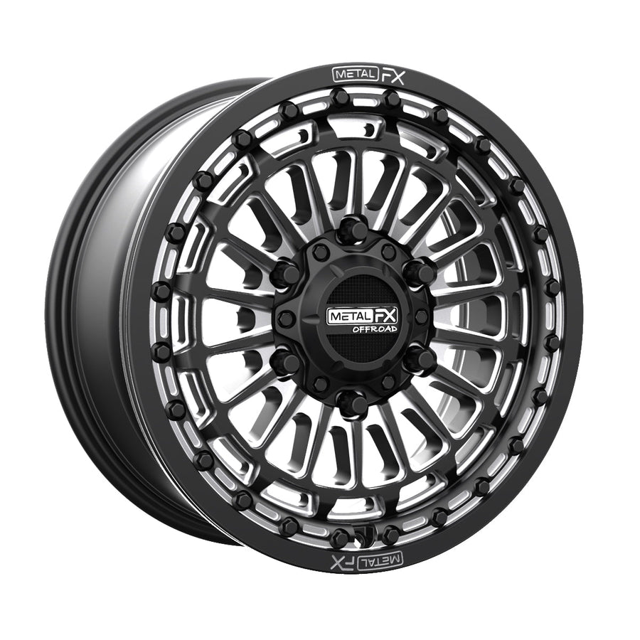 Delta 6R UTV Beadlock Wheel (Satin Black Contrast Cut) Metal FX Offroad