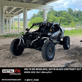 Delta 6R UTV Beadlock Wheel (Satin Black Contrast Cut) Metal FX Offroad