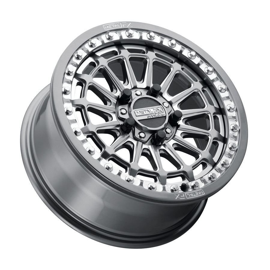 Delta R UTV Beadlock Wheel (Gunmetal Contrast Cut) Metal FX Offroad
