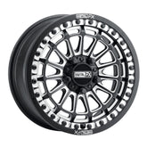 Delta R UTV Beadlock Wheel (Satin Black Contrast Cut) Metal FX Offroad