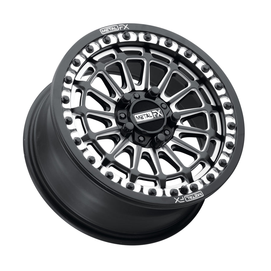 Delta R UTV Beadlock Wheel (Satin Black Contrast Cut) Metal FX Offroad