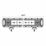 Dual Row High Output 8" light bar AJK Offroad