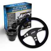 Flat Suede Steering Wheel Kit with Hub PRP