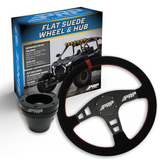 Flat Suede Steering Wheel Kit with Hub PRP