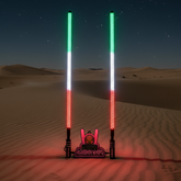 Game Changer Green/White/Red LED Whip Set Marshin Whips
