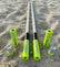 Game Changer LED Whip Set with Savage Sage Green Bases Marshin Whips