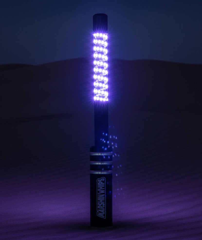 Game Changer LED Whip with Vibrant Blue Base (Single) Marshin Whips
