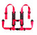 Polaris RZR 4-Point Harness Seat Pass Through Kit (2 Seats) with Override Clip
