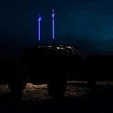 Hyper Color LED Lighted Whip with Mount (Single) 5150 Whips