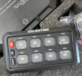 8-Gang Switch Panel with RGB & Remote Control Bluetooth App