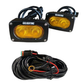 GP10 Offroad LED Amber Light Pod Bundle with Wiring Harness