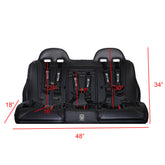 Kawasaki KRX 4 Rear Bench Seat with Harnesses UTVMA