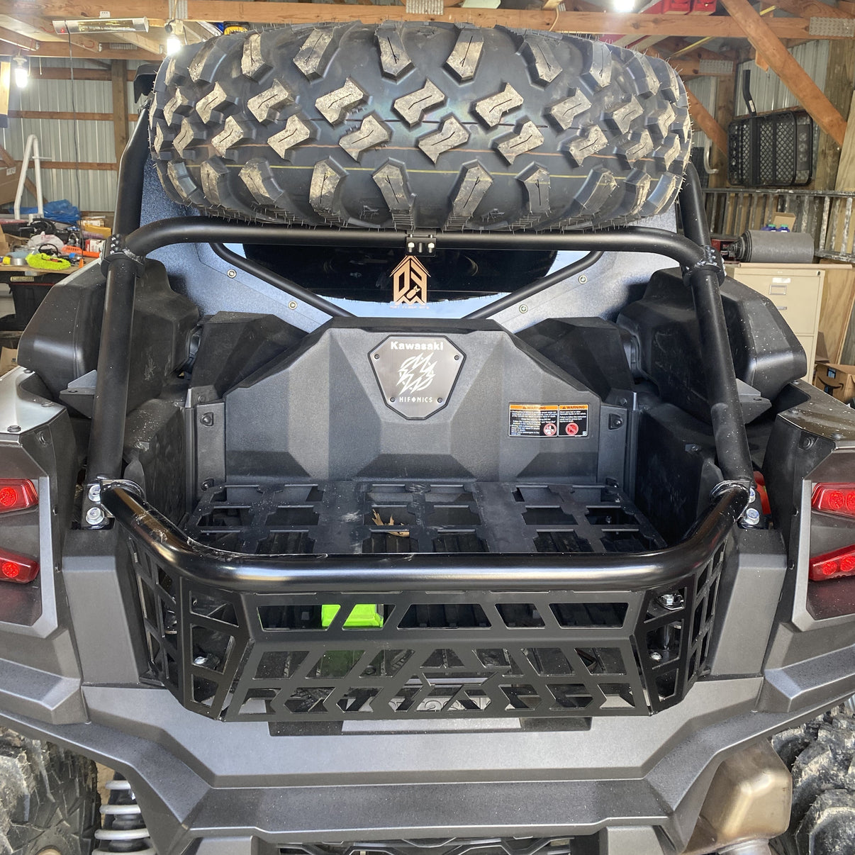Kawasaki Teryx KRX 4 Dual Clamp Spare Tire Mount Factory UTV