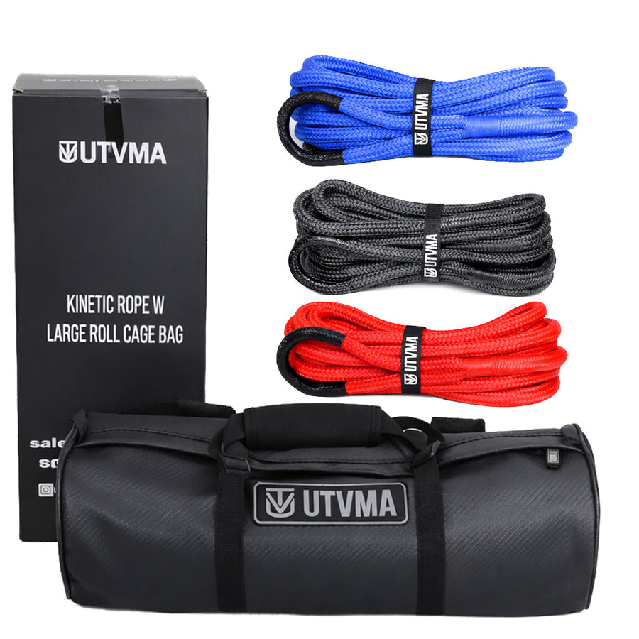 Kinetic Recovery Rope with Heavy Duty Roll Cage Bag UTVMA
