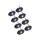 LED Rock Light Kit 8-Piece AJK Offroad