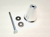 Mob Armor Tablet Mount Adapter components including aluminum cone, bolt, and washers for UTV tuning and off-road upgrades.