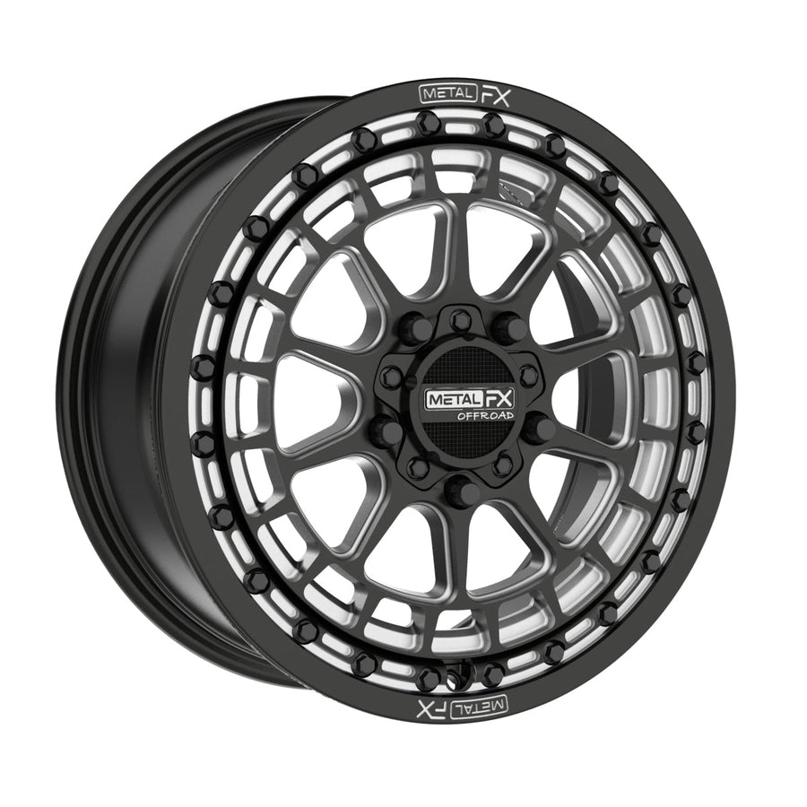 Outlaw R UTV Beadlock Wheel (Satin Black Contrast Cut) Metal FX Offroad