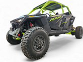 Polaris RZR Pro R / Pro S / Turbo R Machined Front Winch Bumper (Clear Anodized)