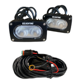 GP10 Offroad LED White Light Pod Bundle with Wiring Harness