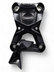Polaris RZR Pro R / Turbo R Radius Rod Plate with Tow Hook (Black)