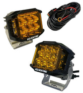 CB60 Amber Light Pod Bundle with Wiring Harness