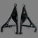 Polaris RZR Turbo S Forward A-Arms with Adjustable Uppers (MEGA Ball Joint)