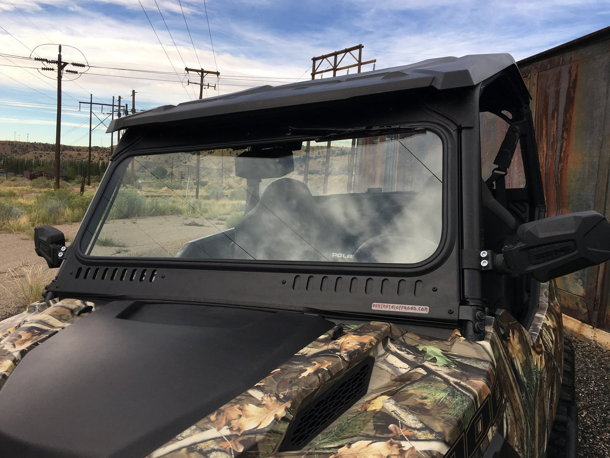 Polaris General Vented Glass Windshield 1.0 Bent Metal Off-Road
