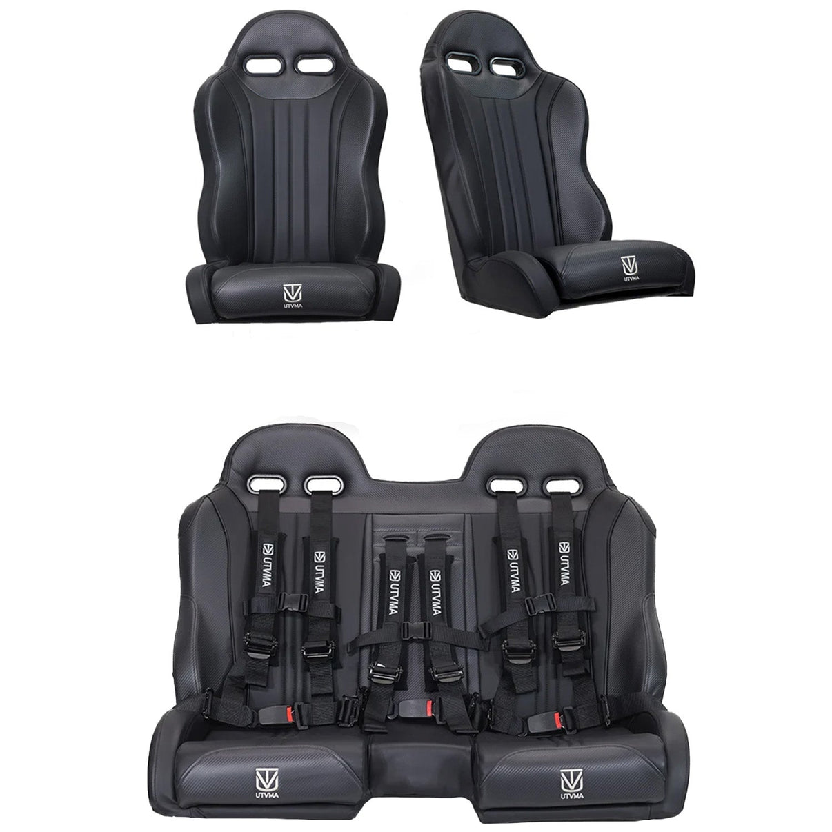Polaris RZR (2014-2023) Rear Bench & Front Bucket Seats UTVMA