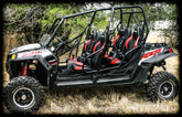 Polaris RZR 800 / XP 900 Front & Rear Bump Seats with Harnesses UTVMA