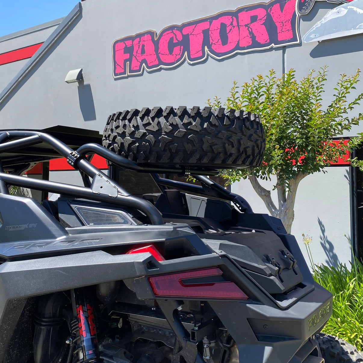 Polaris RZR Pro R Dual Clamp Spare Tire Mount Factory UTV