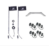 Polaris RZR Pro R / Pro XP / Turbo R 187 Style Lighting Kit 5150 Whips
