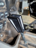 2020 to Current Polaris RZR Pro R, Pro XP, Turbo R, and Xpedition Shift Knob Anodized Black Finish in vehicle interior.