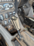 2020 to Current Polaris RZR Pro R, Pro XP, Turbo R, and Xpedition Shift Knob Anodized Gun Metal Finish in vehicle interior.