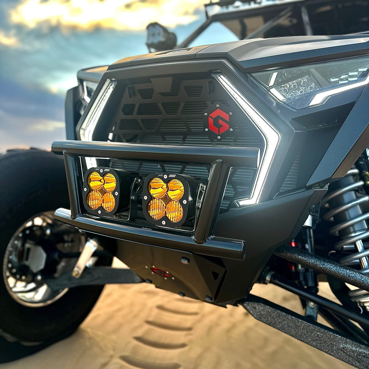 Polaris RZR Pro R / Turbo R Double Row Front Bumper Geiser Performance