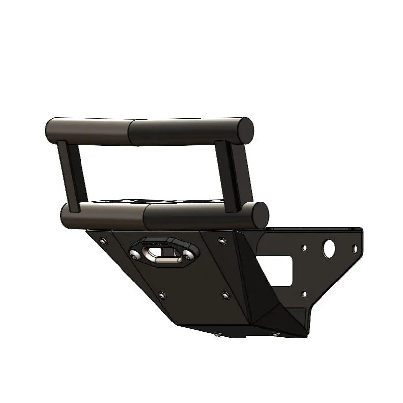 Polaris RZR Pro XP Double Tube Front Bumper with Winch Mount Angle View