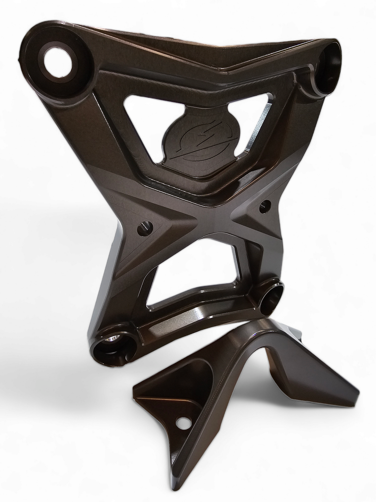 Polaris RZR Pro XP Radius Rod Plate with Tow Hook (Gunmetal)