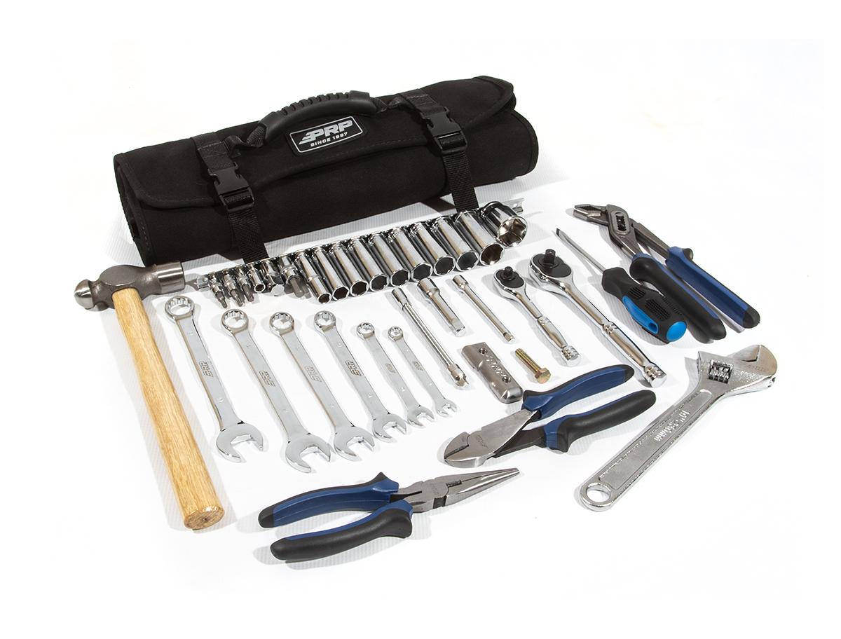 Polaris RZR Roll Up Tool Bag with Tool Kit (38 Piece) PRP