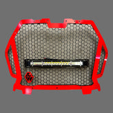 Polaris RZR Turbo S Front Snap-In Grille with Light Bar L&W Fab