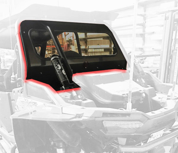 Polaris RZR XP 1000 / Turbo (2014-2018) Glass Rear Windshield Dirt Warrior Accessories