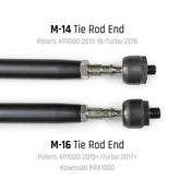 Polaris RZR XP 1000 / Turbo HD Aluminum Tie Rod Kit (M16 Rack) DRT Motorsports