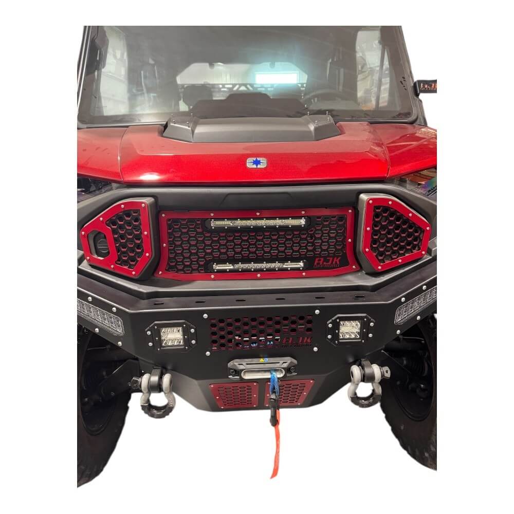 Polaris Ranger XD 1500 Front Grille with Lights AJK Offroad