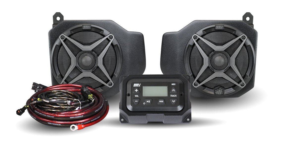 Polaris Ranger XP 1000 2 Speaker Audio System SSV Works