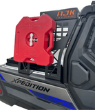 Polaris Xpedition Headache Rack 1/2 Rack  by AJK Offroad Side View with RotoPax