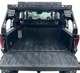 Polaris Xpedition Headache Rack 3/4 Rack  by AJK Offroad Back View with Open Bed